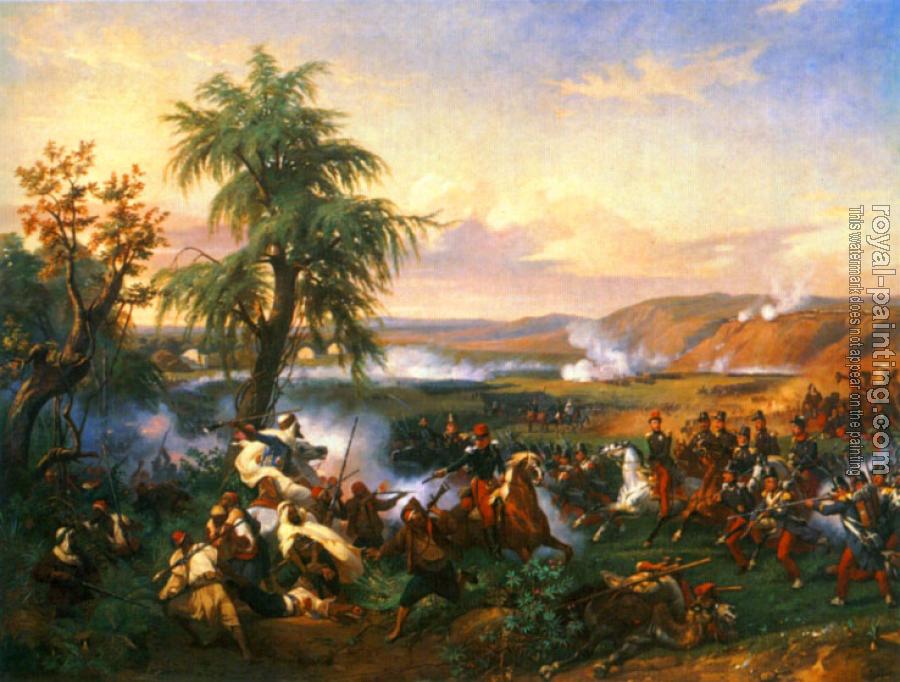 Horace Vernet : The Battle of Habra, Algeria